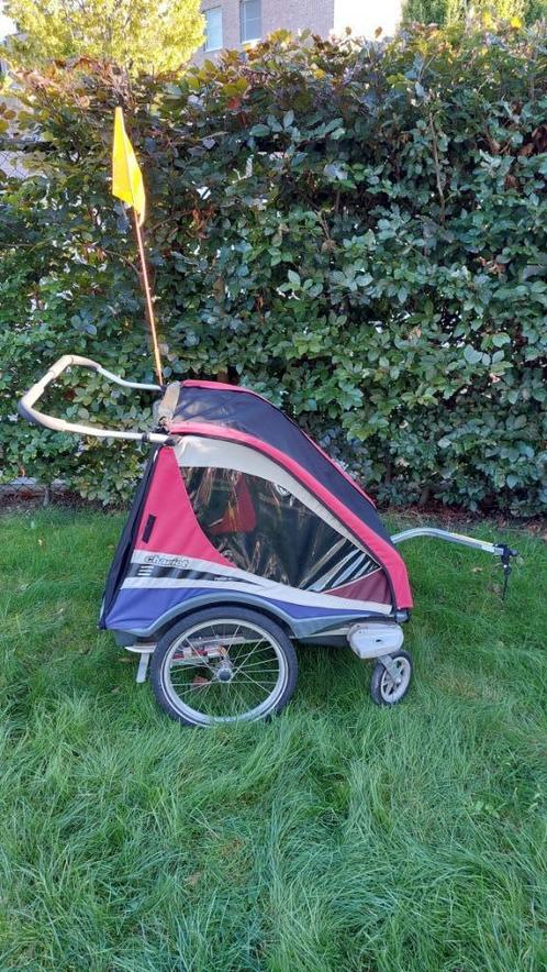 Fietskar Thule Chariot Captain XL - 2 kinderen, Fietsen en Brommers, Fietsaccessoires | Aanhangwagens en Karren, Gebruikt, Kinderkar