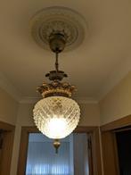 Kroonluchter Art Deco, Huis en Inrichting, Lampen | Kroonluchters, Ophalen, Gebruikt, Glas