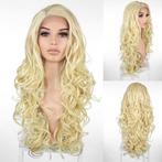 SALE Lace pruik lang lichtblond haar met krullen Holiday, Envoi, Neuf, Perruque ou Extension de cheveux