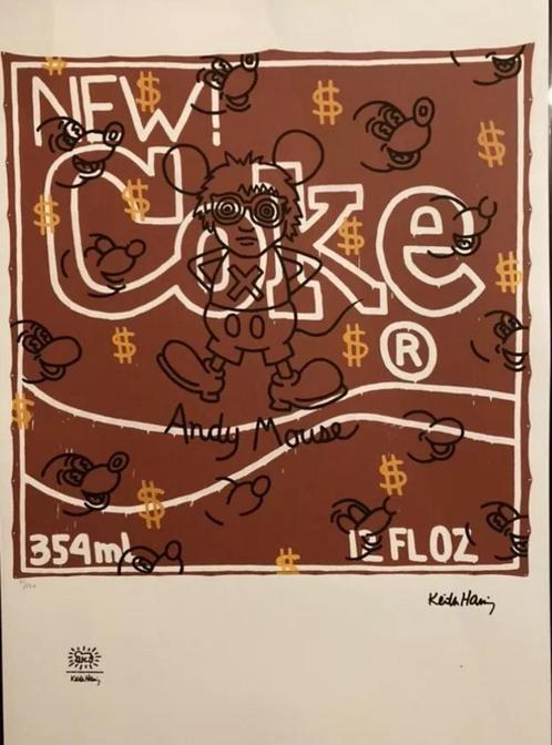 Keith HARING: litho 50 bij 70 cm, Antiek en Kunst, Kunst | Litho's en Zeefdrukken