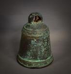 Oude bronzen bel uit Nigeria van 18cm/12, Antiek en Kunst, Ophalen