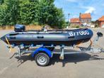 Rubberboot BB Line 360 met trailer en 9.8 pk Tohatsumotor, Aluminium, Zo goed als nieuw, Benzine, Minder dan 70 pk