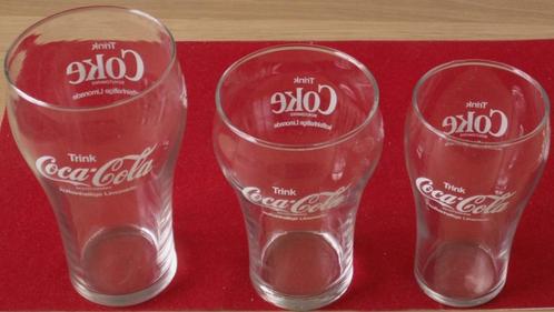 3 verres à contour allemands Coca Cola 0,2 et 0,3 différents, Collections, Verres & Petits Verres, Neuf, Enlèvement ou Envoi