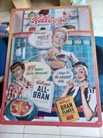 metalen reklame bord van Kelloggs mooie staat, Ophalen of Verzenden, Zo goed als nieuw, Reclamebord
