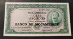 Mozambique - 100 Escudos 1961 - AU, Ophalen of Verzenden, Los biljet