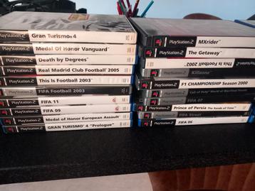 Playstation 2 met 43 spellen en 1 console.