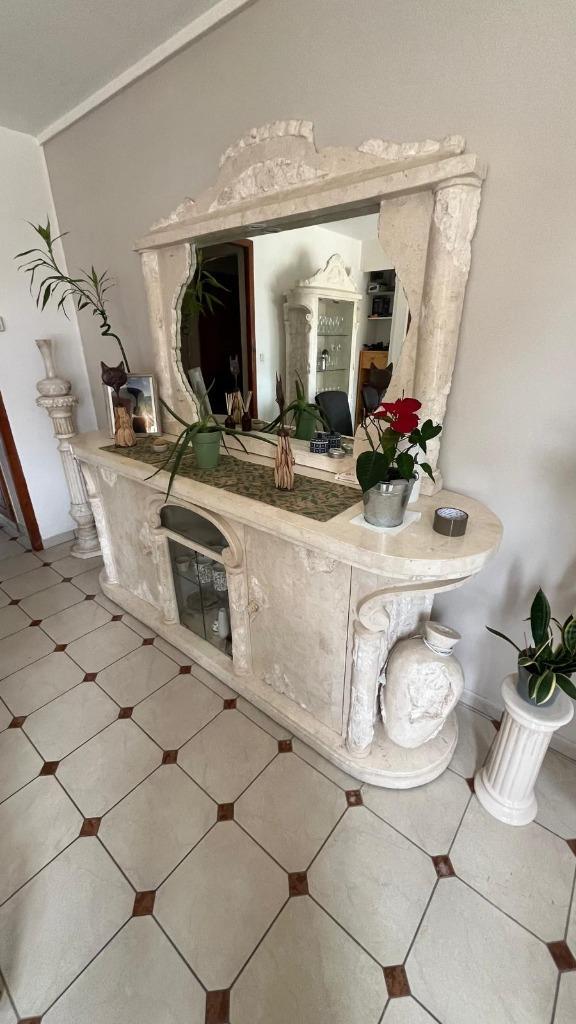 Salle à manger en marbre, Huis en Inrichting, Complete eetkamers, Nieuw, 4 tot 6 stoelen, Ophalen