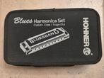 Hohner mondharmonica set Bluesband, Muziek en Instrumenten, Blaasinstrumenten | Mondharmonica's, Ophalen, Gebruikt, Met koffer of doosje