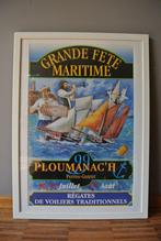 Reclame poster Grand fete Maritime in kader, Comme neuf, Publicité, Avec cadre, Enlèvement ou Envoi