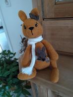 peluche au crochet kangourou avec bébé - 21 cm, Hobby & Loisirs créatifs, Crochet, Comme neuf, Autres types, Enlèvement ou Envoi