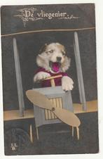 De Vliegenier - hondje in een vliegtuig (1930), Collections, Cartes postales | Animaux, Affranchie, Chien ou Chat, Envoi
