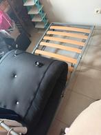 Zetelbed, Huis en Inrichting, Slaapkamer | Slaapbanken, Ophalen, 90 cm, Eenpersoons, Blauw