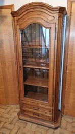 Mooie houten vitrinekast, perfecte staat, Ophalen, Zo goed als nieuw