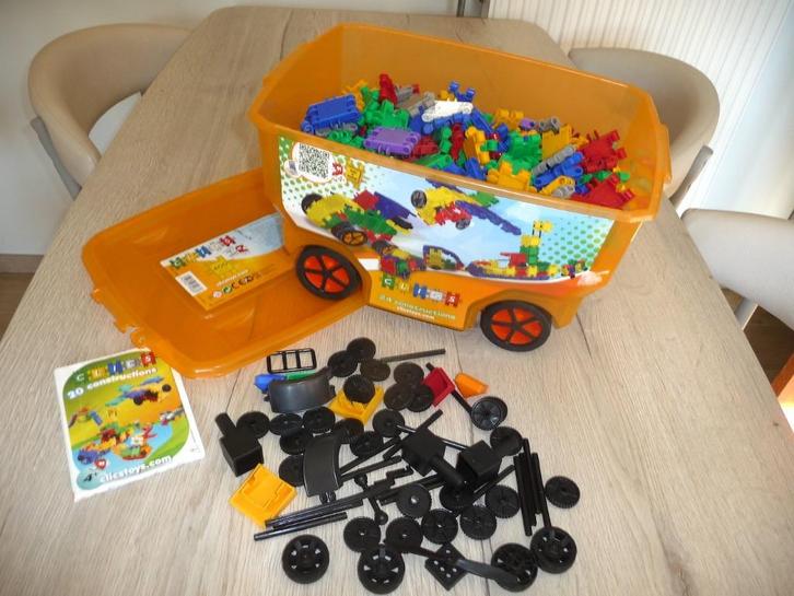 CLICS Rollerbox 24 in 1 (400 stuks), Kinderen en Baby's, Speelgoed | Bouwstenen, Zo goed als nieuw, Ophalen of Verzenden