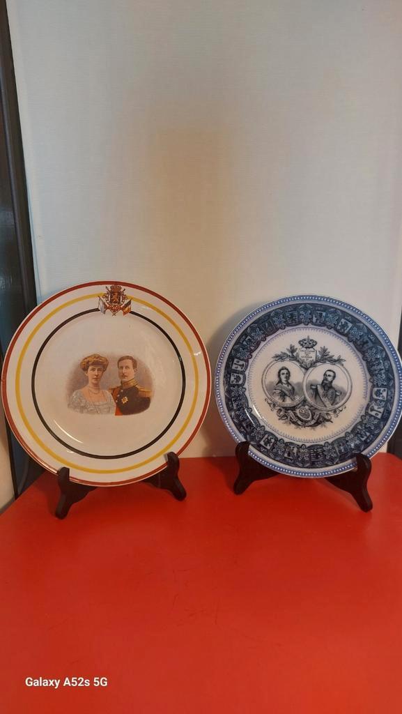 Prachtige antieke borden., Antiek en Kunst, Antiek | Schalen, Ophalen of Verzenden