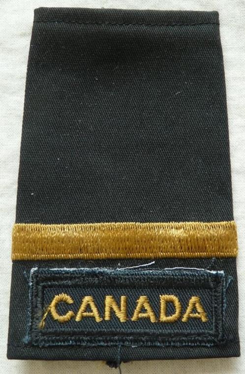 Rang Onderscheiding Rankslide, 2nd Lieutenant, Canada, 1970s, Verzamelen, Militaria | Algemeen, Landmacht, Overige typen, Ophalen of Verzenden