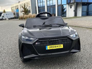 Kinder Auto Audi RS6 12v zwart +RC / Leder  beschikbaar voor biedingen