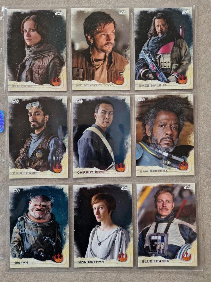 TOPPS Star Wars Rogue One Series 1 2016 - 156 trading cards, Verzamelen, Star Wars, Zo goed als nieuw, Overige typen, Ophalen of Verzenden