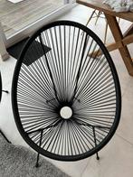 2 kuipstoelen te koop zwart, Ophalen, Zo goed als nieuw