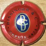 Capsule Champagne BISSINGER & Co rouge/argent nr.03a, Collections, Vins, Enlèvement ou Envoi, Neuf, France, Champagne