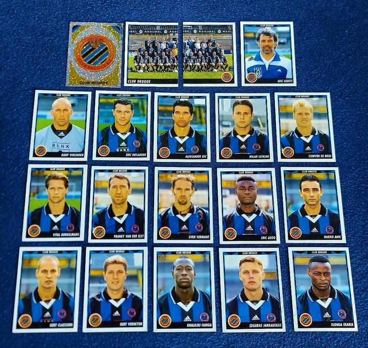 19 versch. Panini stickers voetbal ' FB 1999 - Club Brugge ', Verzamelen, Sportartikelen en Voetbal, Nieuw, Poster, Plaatje of Sticker