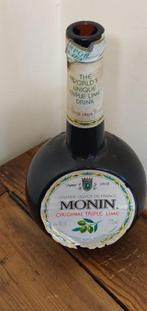 Oude fles MONIN Likeur (leeg), Ophalen of Verzenden