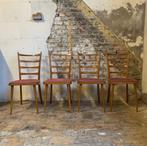 Set van 4 vintage stoelen in Scandinavische stijl, Huis en Inrichting, Stoelen, Vier, Gebruikt, Hout, Ophalen