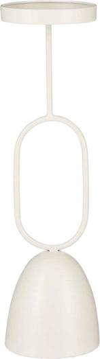 Metalen plantenstandaard beige, Neuf, 70 cm ou plus, Moins de 25 cm, Rond