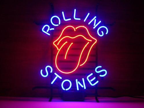 Rolling stones neon en veel andere mancave decoratie neons, Collections, Marques & Objets publicitaires, Neuf, Table lumineuse ou lampe (néon)