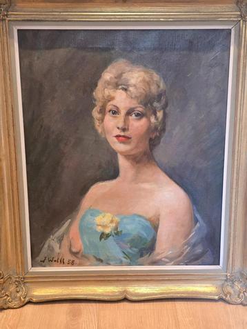Portrait réalisé par José WOLFF en 1958 . beschikbaar voor biedingen