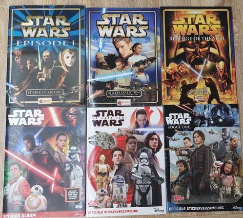 6 verzamel stickeralbums star wars in perfecte staat, Verzamelen, Star Wars, Nieuw, Boek of Poster, Ophalen of Verzenden
