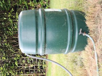 Baril de pluie avec trop-plein et robinet 160 L, Enlèvement, Utilisé, Avec robinet