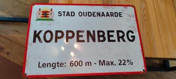 Plaque métallique Koppenberg. 20x30cm. Neuve, jamais placée., Vélos & Vélomoteurs, Enlèvement ou Envoi, Neuf