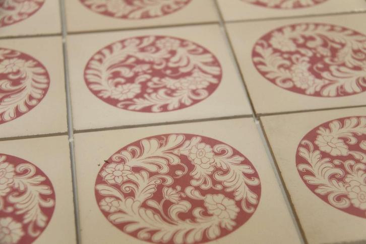 Carreaux Cérabati-Richard-Ginori - Florentin B-Rose, Bricolage & Construction, Dalles & Carrelages, Comme neuf, Carrelage mural