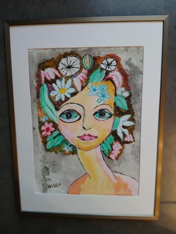 Schilderij vrouw beschikbaar voor biedingen