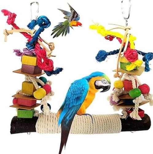 Papegaai Speelgoed Vogelspeelgoed SNELLE GRATIS LEVERING, Dieren en Toebehoren, Vogels | Toebehoren, Nieuw, Speelgoed, Verzenden