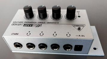 Behringer HA400 stereo hoofdtelefoon-switch-versterker beschikbaar voor biedingen