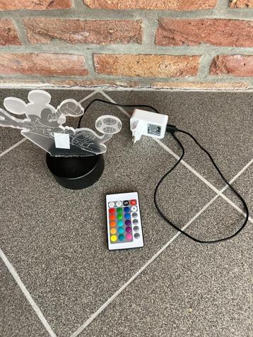 Mickey Mousse LED lampje 7.50€ beschikbaar voor biedingen