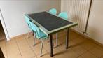 Eettafel marmer + 4 stoelen, Ophalen, Gebruikt