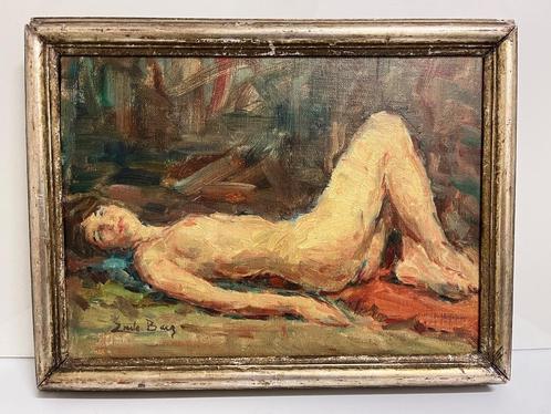 Emile Baes - Origineel olieverfschilderij, Antiek en Kunst, Kunst | Schilderijen | Klassiek, Ophalen of Verzenden