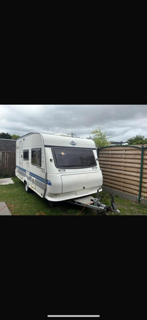 Caravan te koop, Caravans en Kamperen, Caravans, Particulier, tot en met 4, 1250 - 1500 kg, Standaardzit, Hobby, Vast bed, 4 tot 5 meter