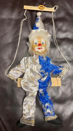 4 prachtige vintage porseleinen clowns op schommel, Verzamelen, Poppen, Ophalen of Verzenden