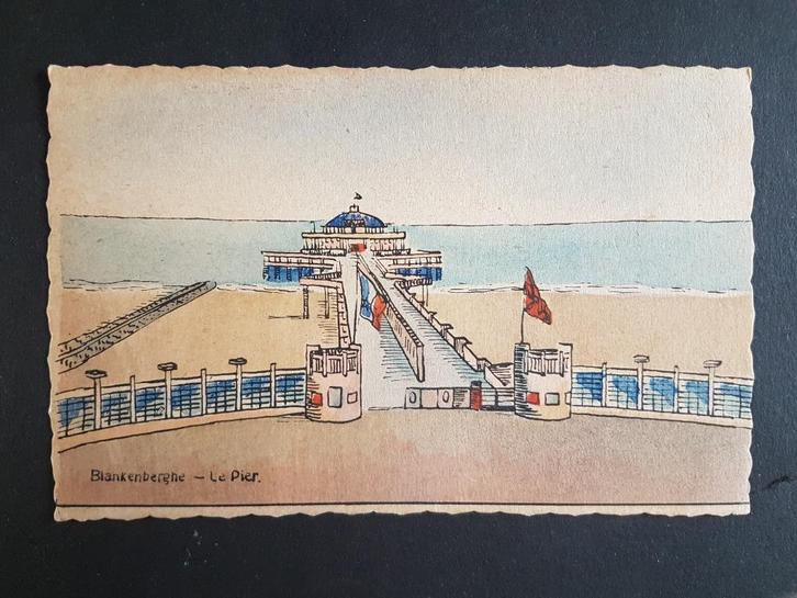 Postkaart Blankenberge Blankenberghe Le Pier, Verzamelen, Postkaarten | België, Ongelopen, West-Vlaanderen, 1920 tot 1940, Ophalen of Verzenden