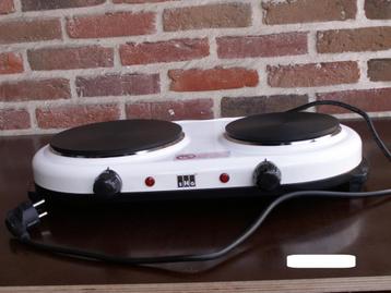 Kookplaat, 2500 W, SHG, dubbel met deksel, nieuw.  beschikbaar voor biedingen