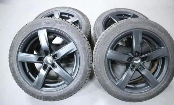 Winterbanden 5x112 215 55 17 VW Mercedes Audi Mini, Auto-onderdelen, Banden en Velgen, Velg(en), Winterbanden, Ophalen