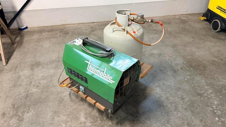 Kongskilde Thermobile G40 – Gasheater met fles, Tuin en Terras, Terrasverwarmers, Gebruikt, Gas, Vloer, Ophalen