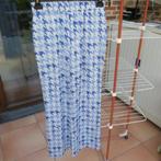 Broek nieuw blauw print elast. taille Due Amanti mt 40, Maat 38/40 (M), Blauw, Nieuw, Ophalen of Verzenden