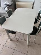 Tafel 120x80 en 4 stoelen, Huis en Inrichting, Tafels | Eettafels, Ophalen, Gebruikt