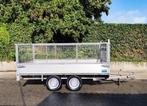 Dubbelasser 750kg keuringsvrij met loofrekken, Ophalen, Zo goed als nieuw