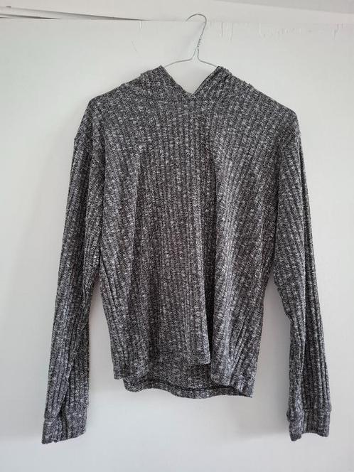 Grijze trui met capuchon maat 170, Kinderen en Baby's, Kinderkleding | Maat 170, Gebruikt, Meisje, Trui of Vest, Ophalen